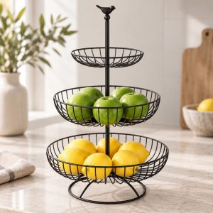 Corbeille à Fruits Design à 3 Etages