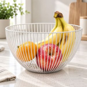 Corbeille à Fruits Epurée en Acier