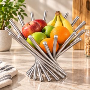 Corbeille à Fruits Tube en Inox