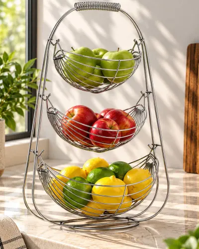 Corbeille à Fruits Hamac Inox