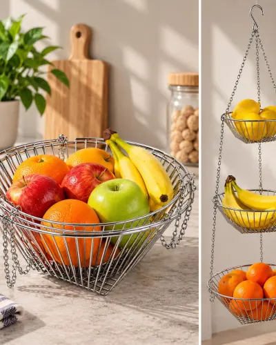 Corbeille à Fruits Suspendue Design